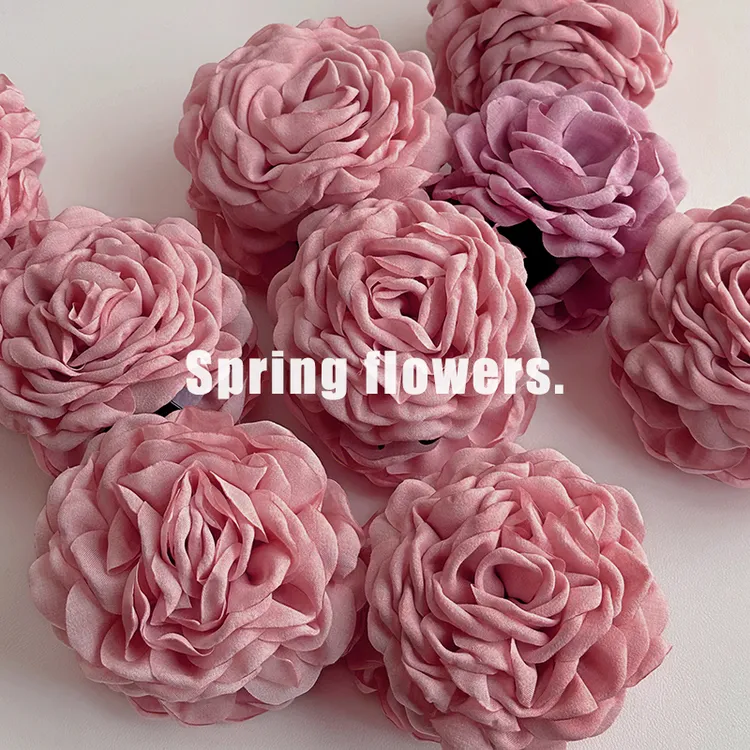 可爱花朵发夹女2025新款高端头饰后脑勺盘发抓夹鲨鱼夹子气质发卡