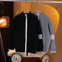 【现货】男童复古洋气针织半高领毛衣秋冬款中大儿童G5511.