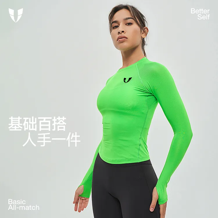 D马甲线显瘦健身紧身衣户外跑步训练高颜值女款上衣F2411C600