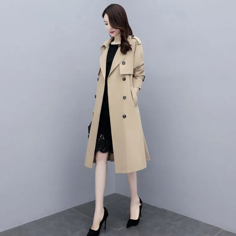 风衣女中长款2024春秋季新款气质流行时尚高端大气英伦风大衣外套