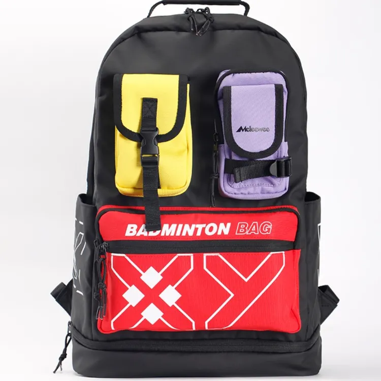 单双号DASONKA羽毛球包双肩包男女款网球包多功能运动电脑旅行包