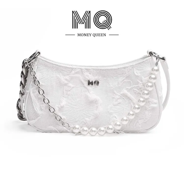 【流苏腋下包】MQ流苏月牙复古腋下包2023新款高级感珍珠手提单肩包