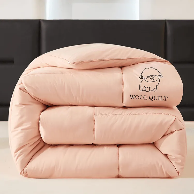 水星家纺适用新款羊毛被澳洲羊毛被子被芯冬被加厚保暖四季通用羊