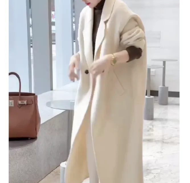 2024冬季新款时尚女装网红高级感休闲爆款外套长款青越