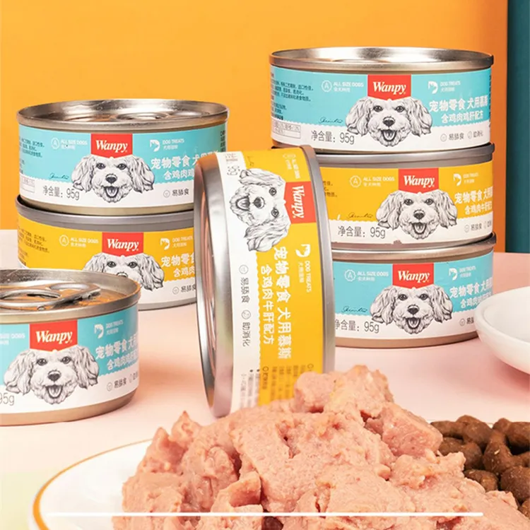 慕斯狗营养罐头95g宠物成犬幼犬零食湿粮训练奖励狗零食