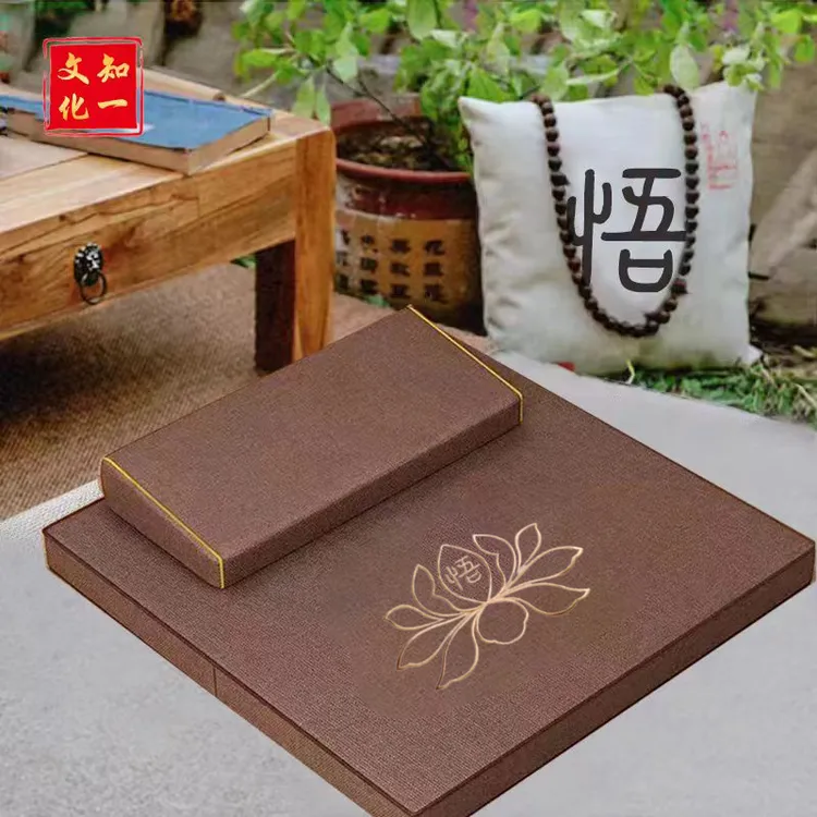 【知一文化】悟莲花打 坐垫 椰棕丝冥想垫 正放形地垫初学者必备