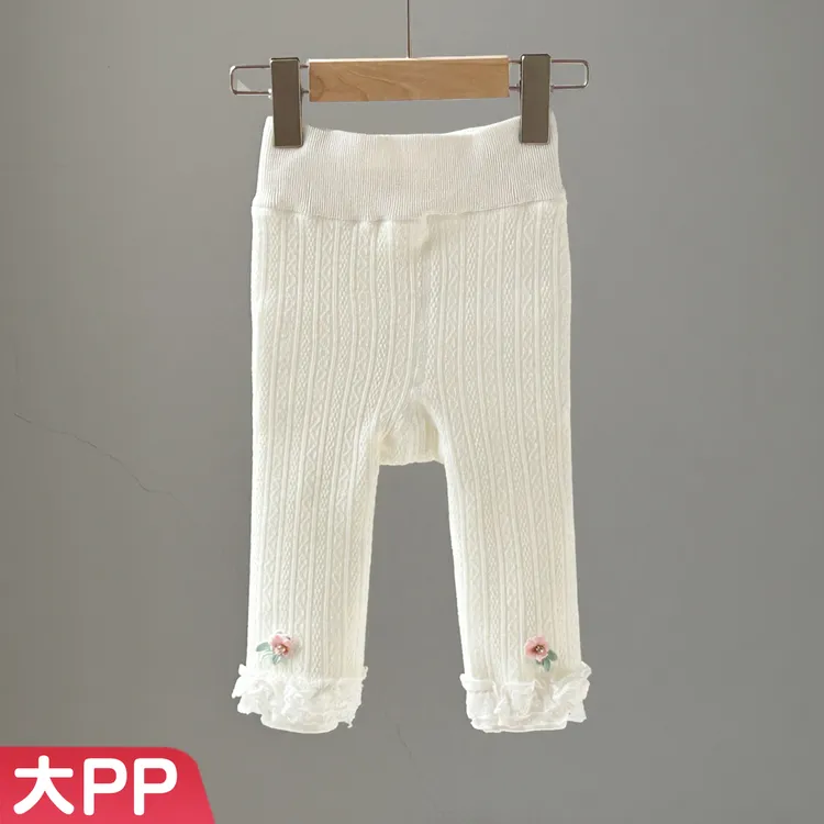 女童秋冬打底裤子加厚加绒大PP保暖宝宝绒一体绒婴幼儿可开裆九分