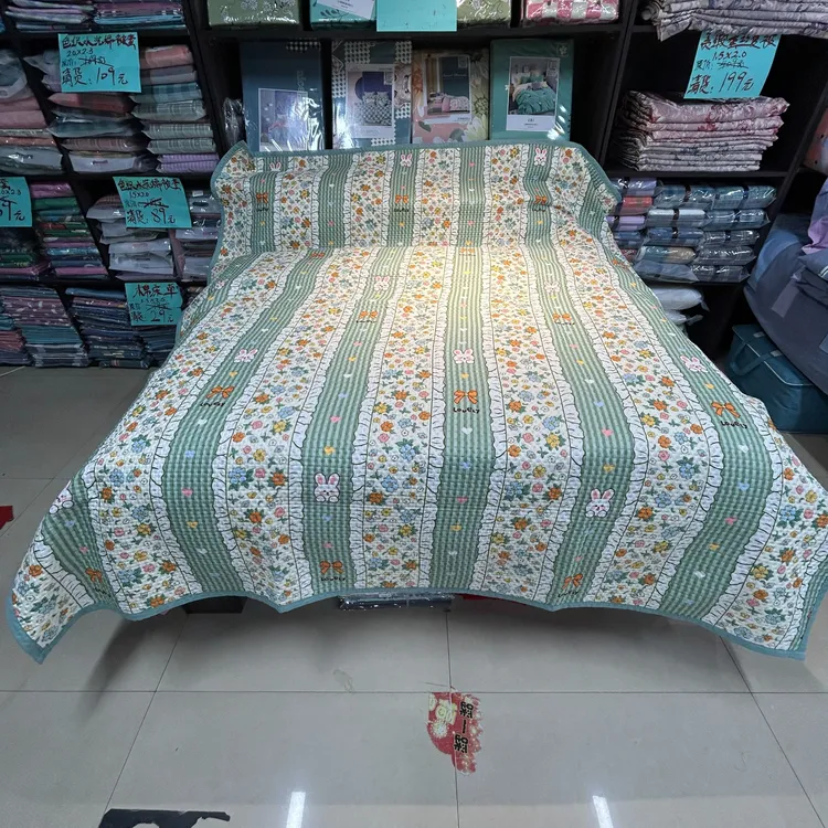 床人大床盖多功能双面加厚水洗棉布床斜纹精梳细纱