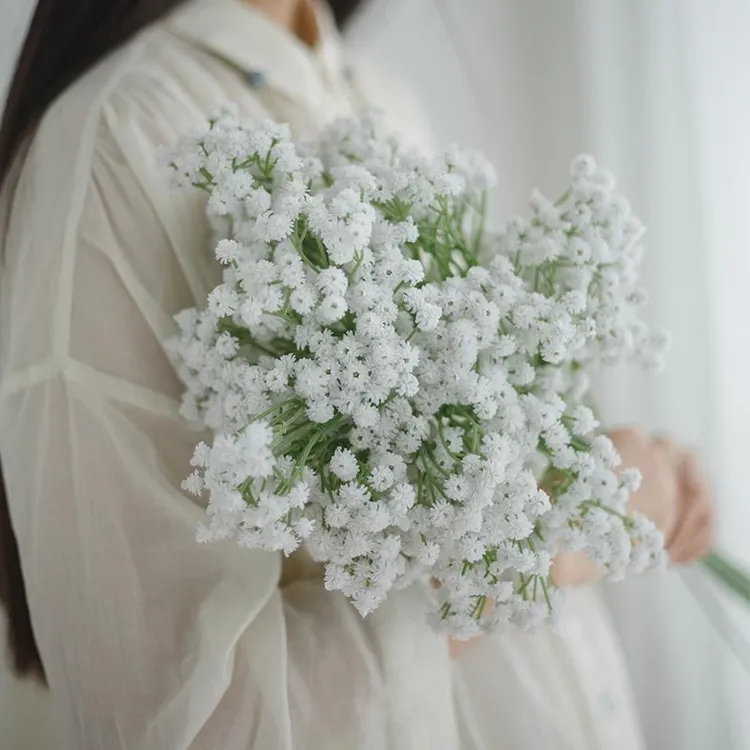 仿真满天星仿真花假花软胶花头满天星婚庆装饰婚纱摄影拍摄用花