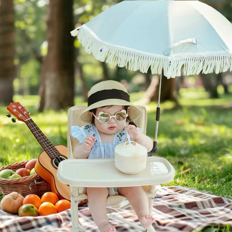 婴儿童宝宝野餐户外沙滩露营餐桌小椅凳子便携可折叠海边学坐拍照
