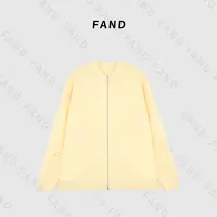 FAND品牌【小黄人】秋冬时尚拼色口袋圆领开衫外套毛衣