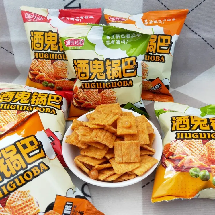 潘氏兄弟锅巴孜然火鸡烧烤味膨化食品8090后怀旧零食小食品锅巴