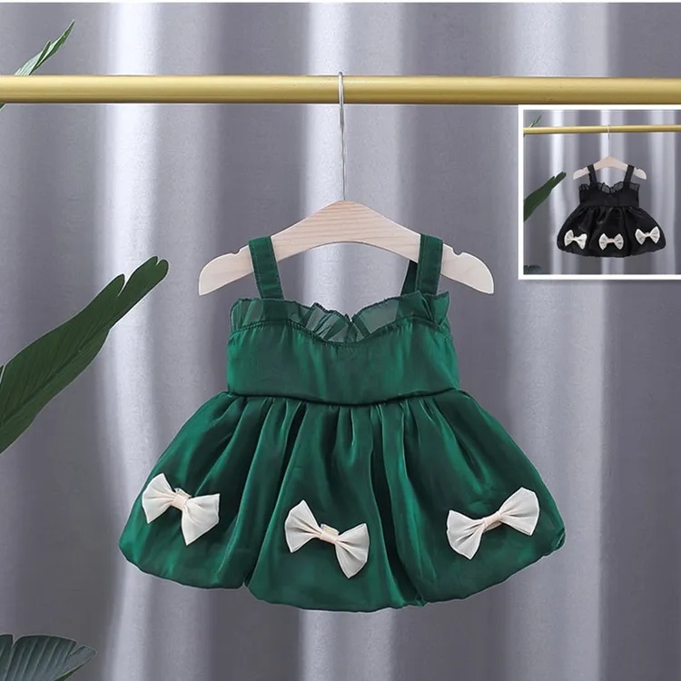 原创童装 新款女宝宝连衣裙暮云纱公主裙礼服甜美女童满月周岁