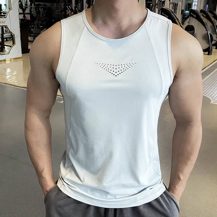 终极支撑男士户外运动健身跑步训练衣服无袖速干衣背心上衣男美式