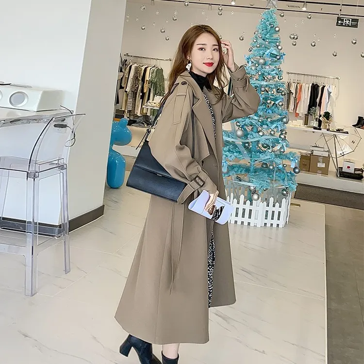 今年流行风衣2025中长款英伦风秋季休闲外套女大衣过膝大码高级感