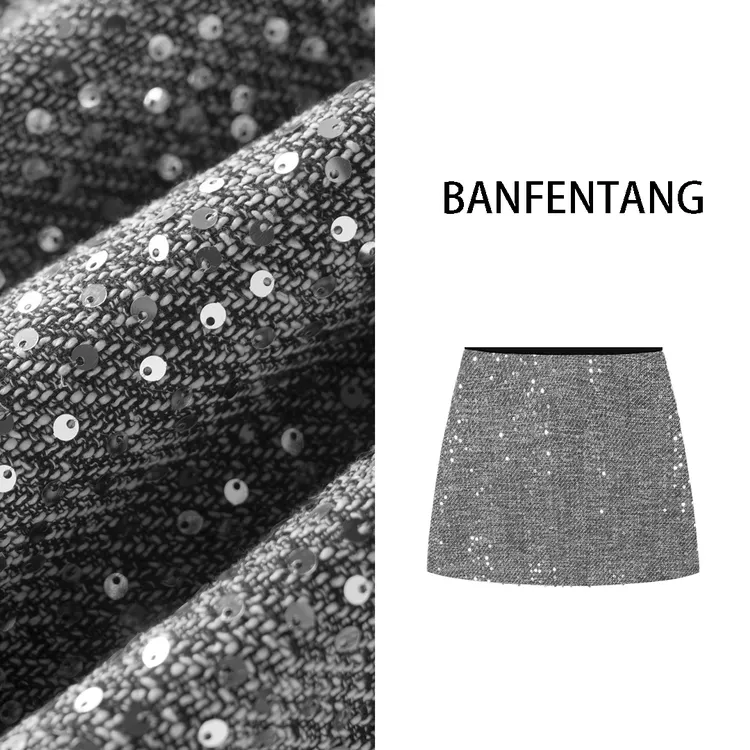 BANFENTANG-秋季百搭A字包臀时尚高腰女装半身裙显瘦半身裙6208
