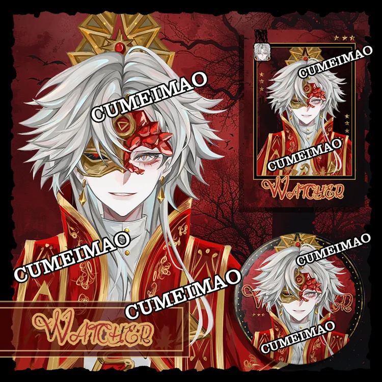 【粗眉毛】第五人格 守夜人 哲人 石 徽章 吧唧光栅变图吧唧吧唧