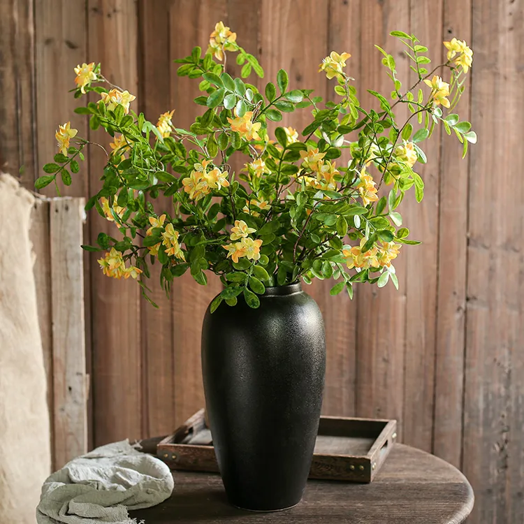 洋槐花仿真花客厅餐桌绿植摆件塑料花假花插花装饰花瓶花艺摆设