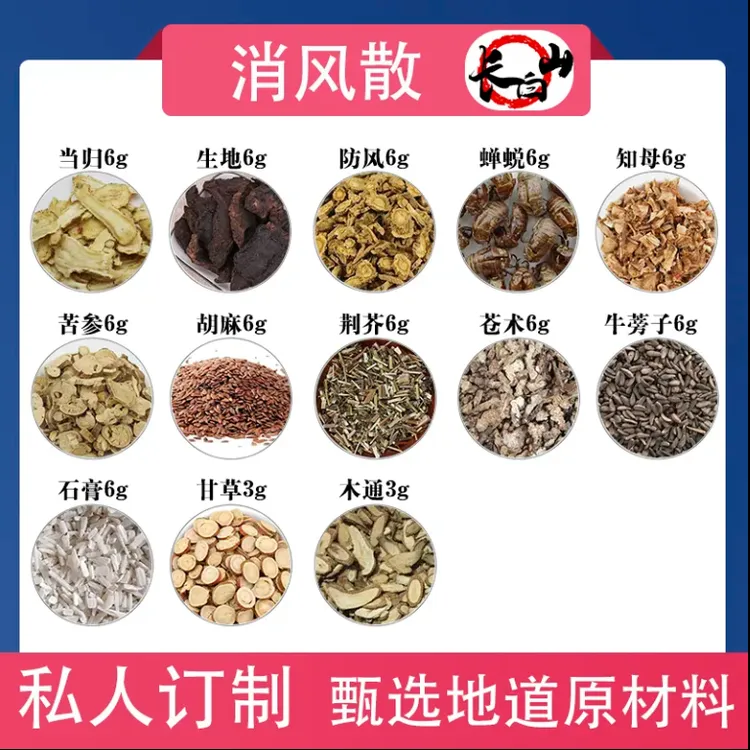 【今日推荐】消风散甄选同仁原料当归甘草知母品质组合独立包装