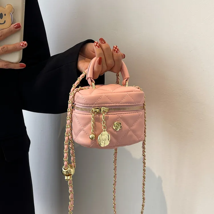 迷你手提小包包女2025新款潮洋气韩版盒子包口红包小众斜挎包女