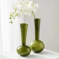 轻奢风格天鹅颈花瓶插花高级感小众装饰品大号摆件玄关电视柜摆件