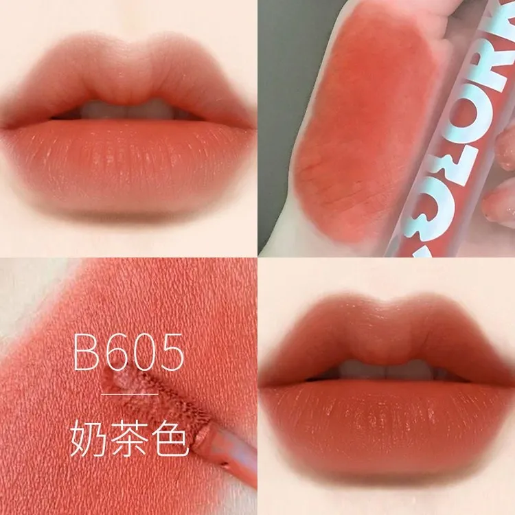 colorkey/珂拉琪空气丝绒哑光雾面镜面唇釉口红试色学生平价显白