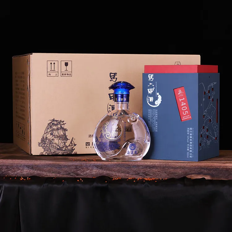 金复来马六甲酒蓝海52度四川浓酱兼香型粮食酒整箱6瓶52度500ml*6