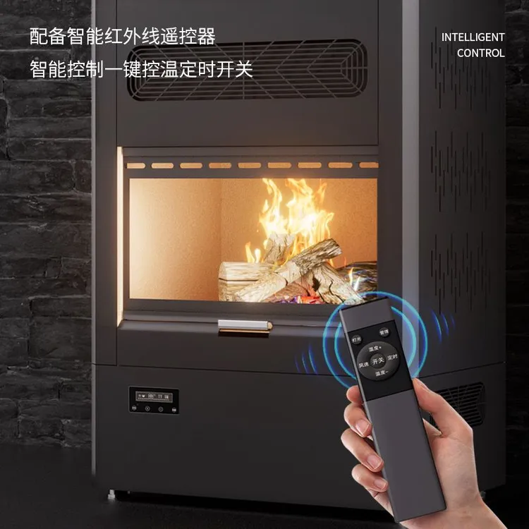 C80真火燃木壁炉真火壁炉家用室内取暖炉别墅民宿壁炉柴火炉