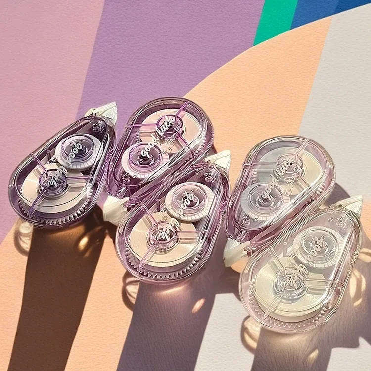 渐变修正带ins高颜值大容量涂改带顺滑静音改正带耐摔不断带实惠