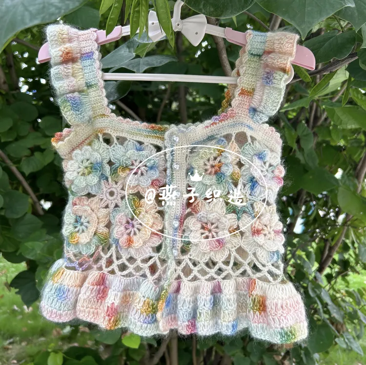 花语儿童材料包（配视频教程）立体钩花制作制作原创