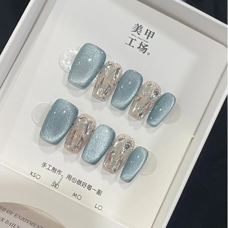 高货体验【夏威夷】纯手工轻奢手工美甲穿戴甲网红指甲片