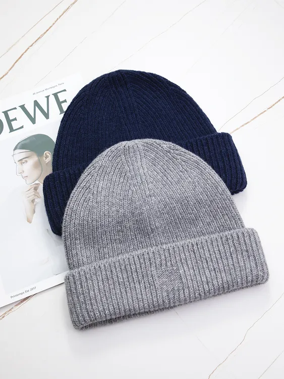 owool秋冬新品 针织帽纯羊毛百搭色系基础休闲ins潮圆顶护耳情侣