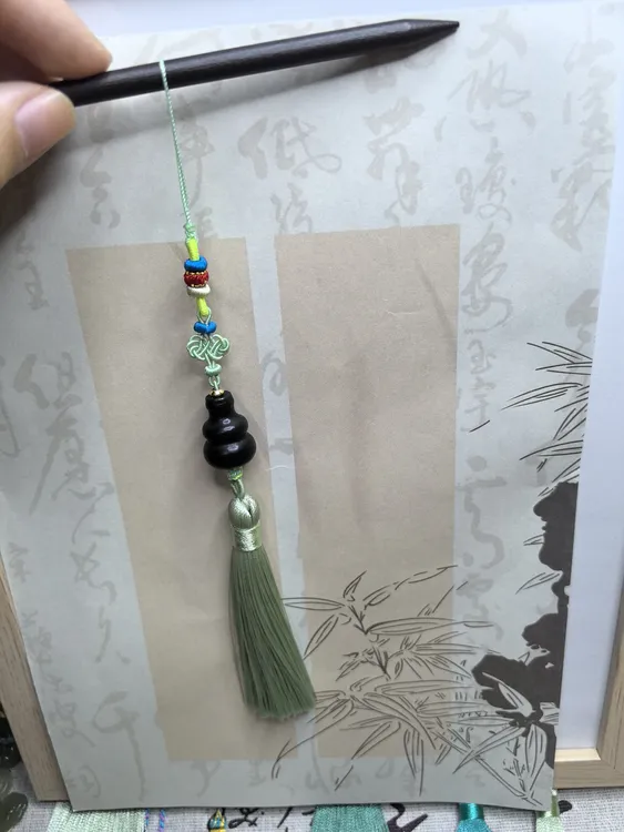 和田玉葫芦纯手工编织挂件