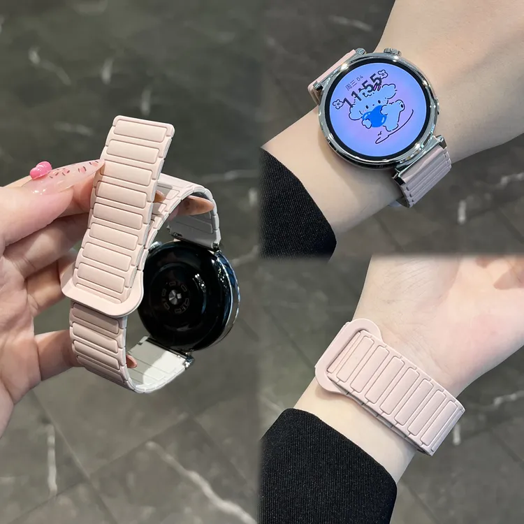 适用华为gt4表带GT5手表watchgt4手表带女男watch3女款硅胶磁吸41