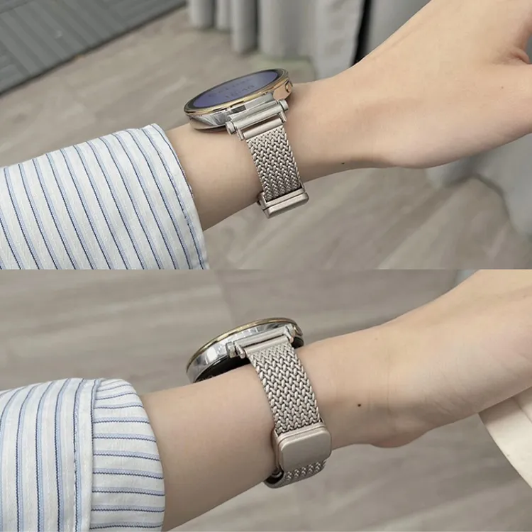 适用华为gt4表带watch3手表gt3女款gt5智能女士新款钢带金属高级