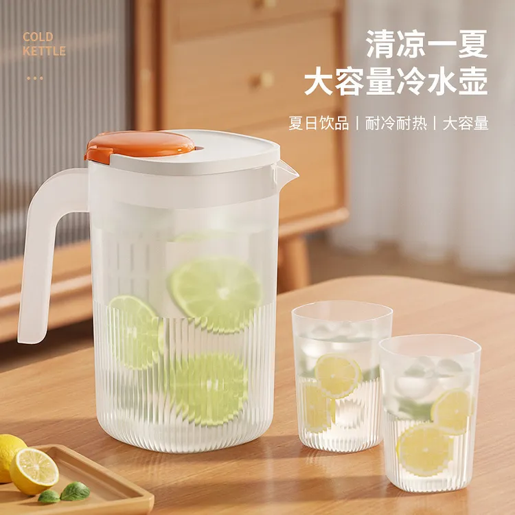冷水壶新款小熊家用凉水壶耐高温大容量储水饮料桶果茶壶