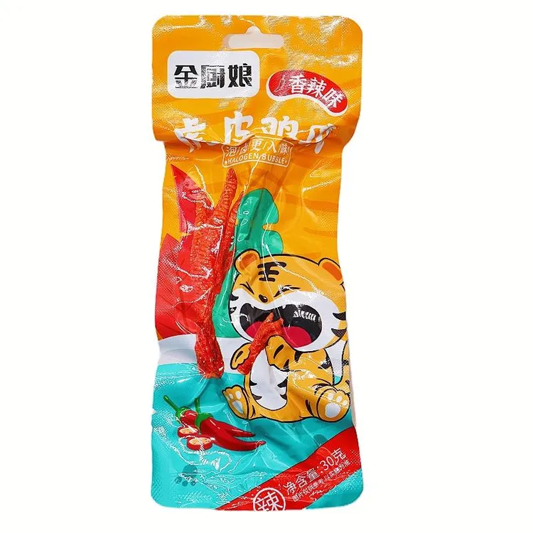 金厨娘虎皮鸡爪凤爪*包即食网红卤味鸡脚熟食零小吃笋0g