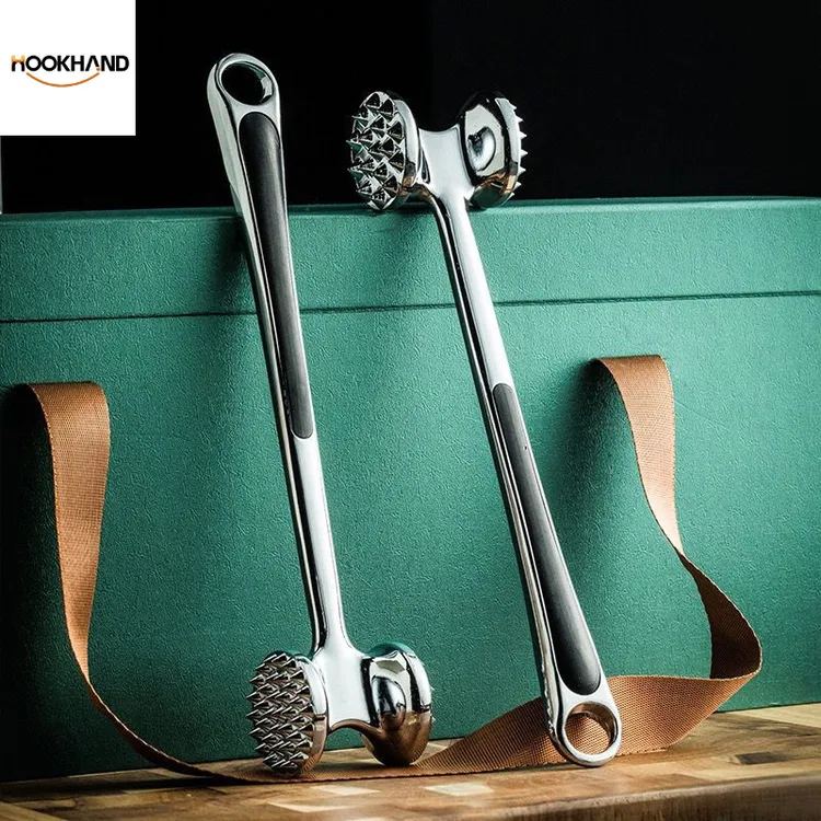 HOOKHAND双面牛排松肉锤牛肉锤子家用松肉锤断筋器拍打猪扒敲肉锤