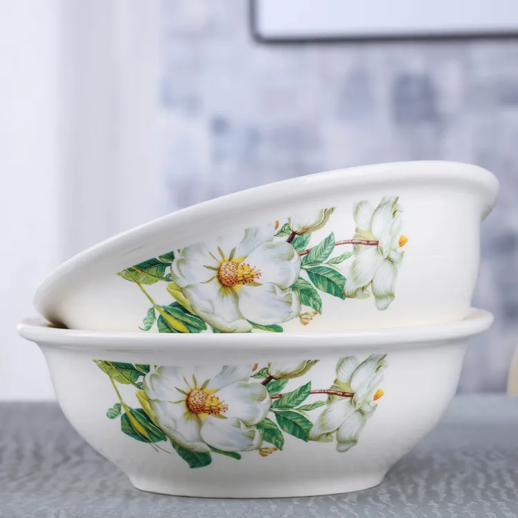 2个汤古家用大号酸菜陶瓷汤碗汤盆大碗简约创意餐具面碗套装微波