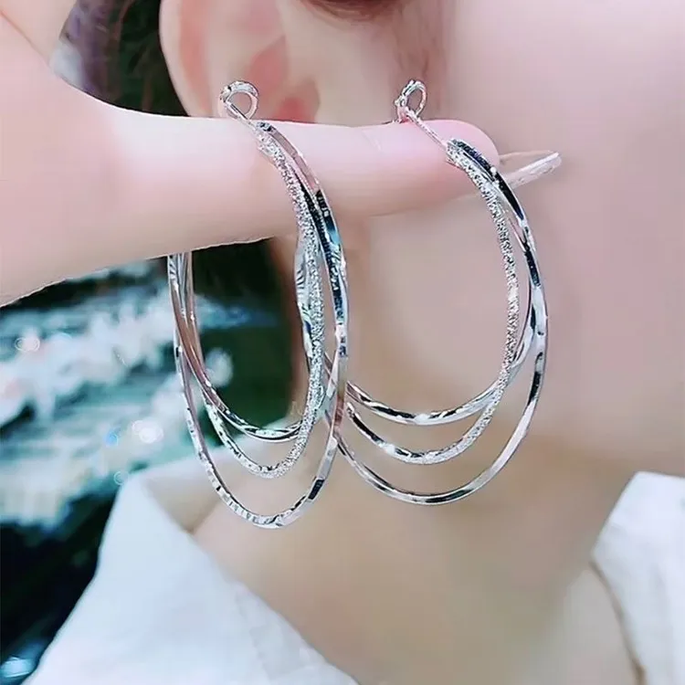 铁合金耳饰 三生三世多层大耳圈新款潮大圈耳环夏季气质女神范