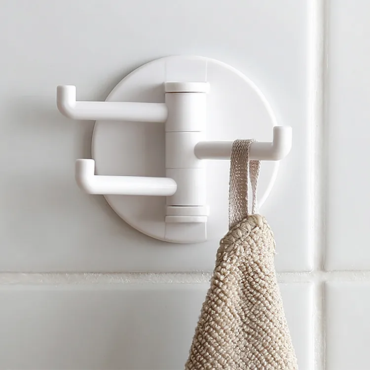 【3分支旋转挂钩】免打孔强力无痕粘钩免钉墙上壁挂收纳锅铲勺子