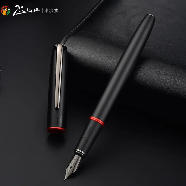 毕加索（pimio）美工笔弯头弯尖书法练字钢笔成人学生用笔暗尖0.7mm