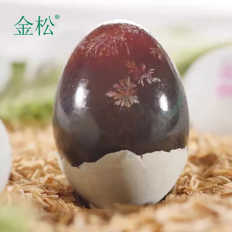 金松松花蛋6枚/10枚/20枚60-70克无铅工艺新鲜溏心皮蛋鸭蛋腌制