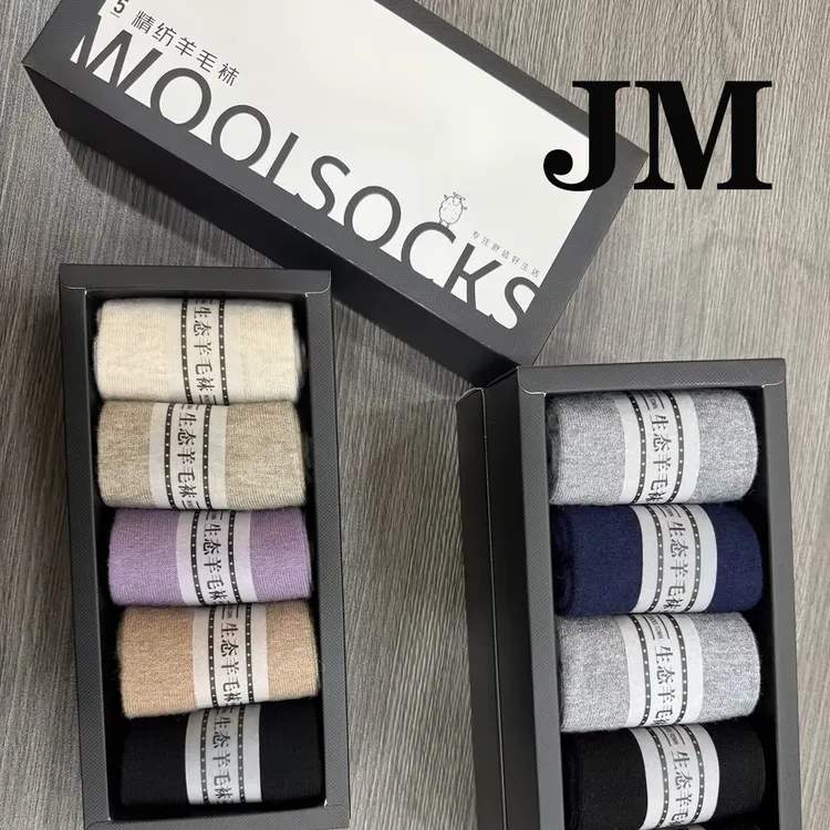 JM | 精仿羊毛袜子抗起球羊毛保暖女袜中筒微弹不起汗不黏脚YF818