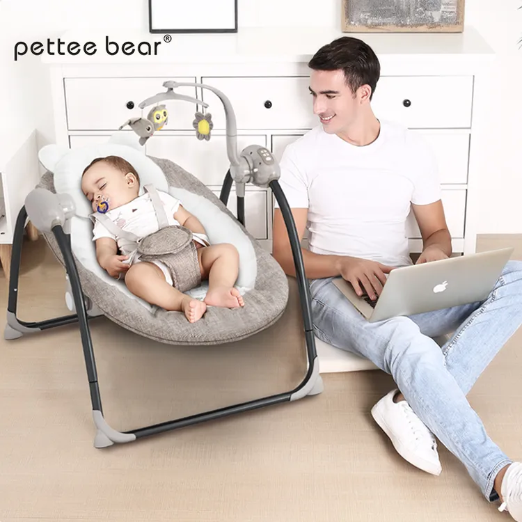 婴儿童电动摇摇椅宝宝摇篮躺椅哄娃神器哄睡新生儿睡觉小孩摇摇床