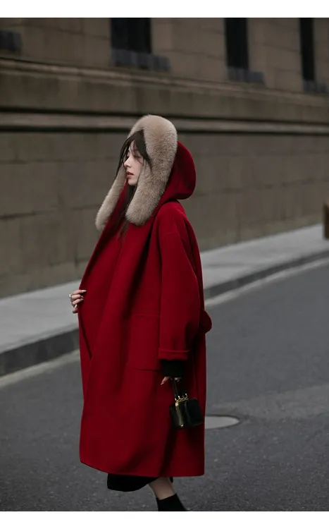 女装保暖秋冬百搭中长款大衣财阀千金女装3K52