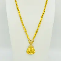 铜合金吊坠 卡6珠珠配镶钻大肚佛 自留款