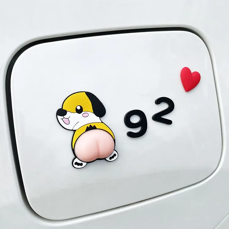 3d立体92汽车油箱盖车贴纸创意98加油提示装饰反光贴汽车95油盖贴