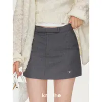 【雪宝专享】Kroche 24aw 法式气质 蝴蝶结门襟 A字西装短裙
