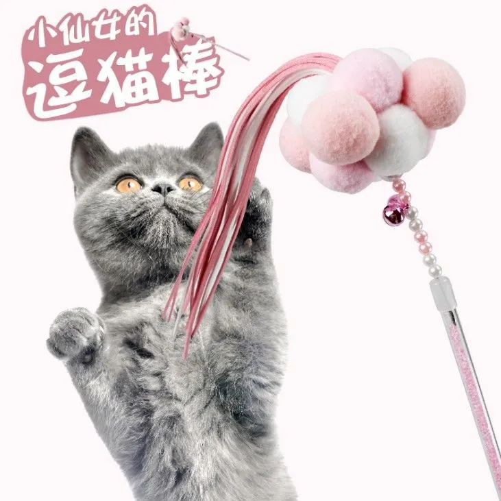 仙女流苏逗猫棒带铃铛玩具猫玩具解闷自嗨逗猫神器耐咬宠物玩具